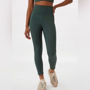 Girlfriend Collective high rise compression leggings size small. Moss green